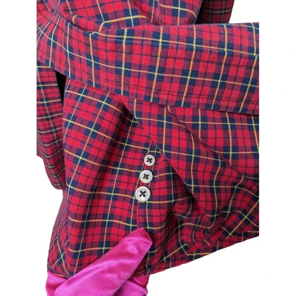 Ralph Lauren Red Plaid Mens Long Sleeve Button Down Shirt 100% Cotton Size XXL - Picture 9 of 13